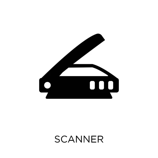 Ícone Scanner Projeto Símbolo Scanner Coleção Dispositivos Eletrônicos — Vetor de Stock