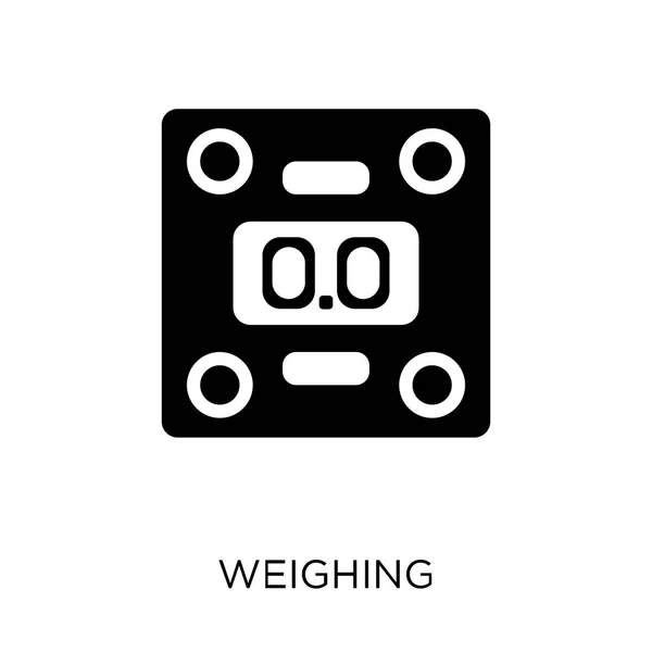 Ζυγίζοντας Εικονίδιο Ζύγιση Σύμβολο Σχεδιασμού Από Συλλογή Ηλεκτρονικών Συσκευών — Διανυσματικό Αρχείο