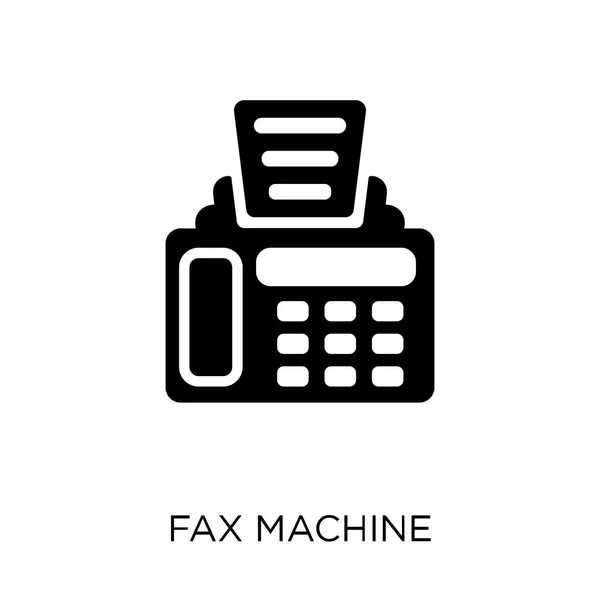 Icona Del Fax Disegno Del Simbolo Del Fax Dalla Collezione — Vettoriale Stock