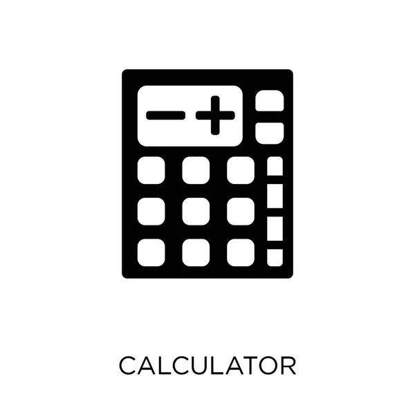 Icono Calculadora Diseño Del Símbolo Calculadora Colección Dispositivos Electrónicos — Vector de stock
