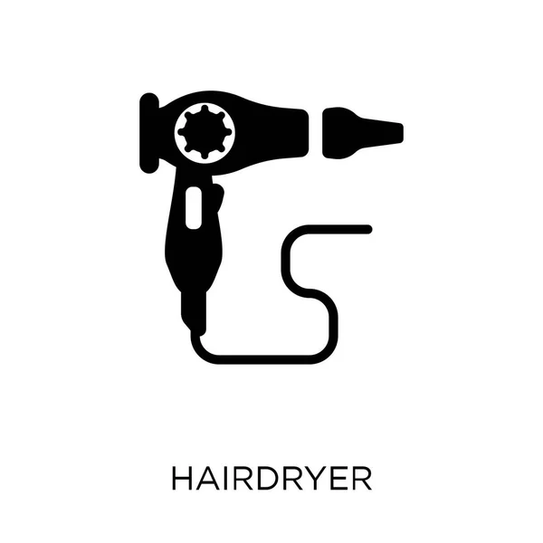 Haardroger Pictogram Haardroger Symbool Ontwerp Uit Elektronische Apparaten Collectie — Stockvector