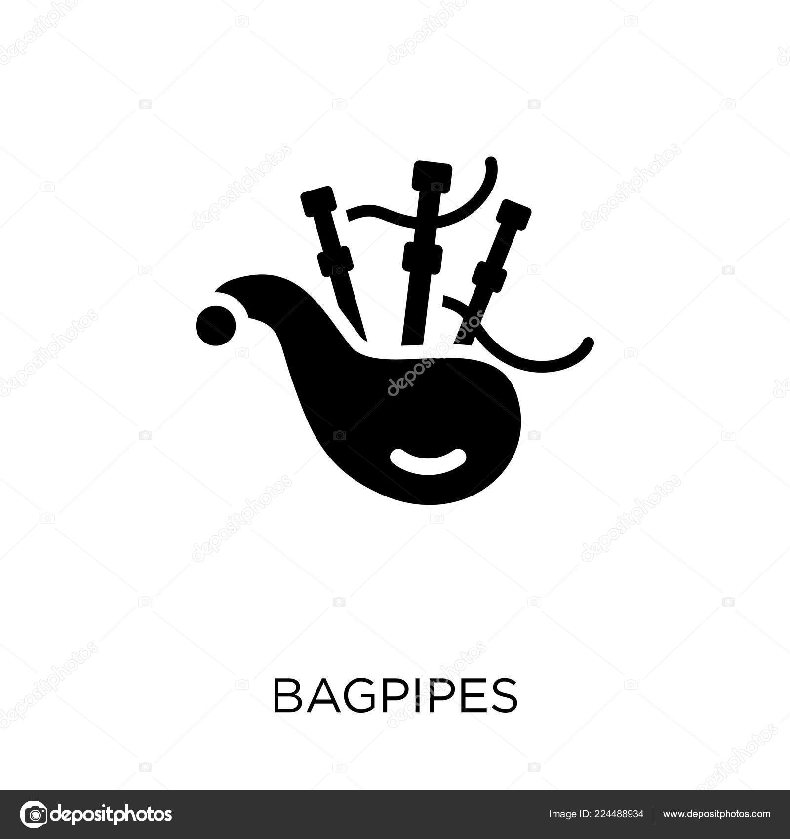 Bagpipes Icon Bagpipes Symbol Design Music Collection Simple Element