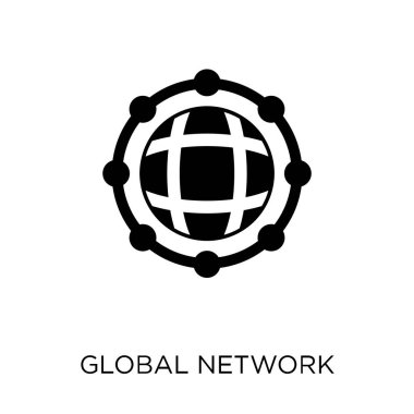 Küresel ağ kutsal kişilerin resmi. Küresel ağ simgesi tasarım ağ koleksiyonundan. Basit öğe vektör çizim beyaz arka plan üzerinde.