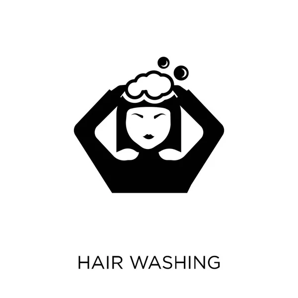 Haren Wassen Pictogram Haren Wassen Symbool Ontwerp Uit Hygiëne Collectie — Stockvector