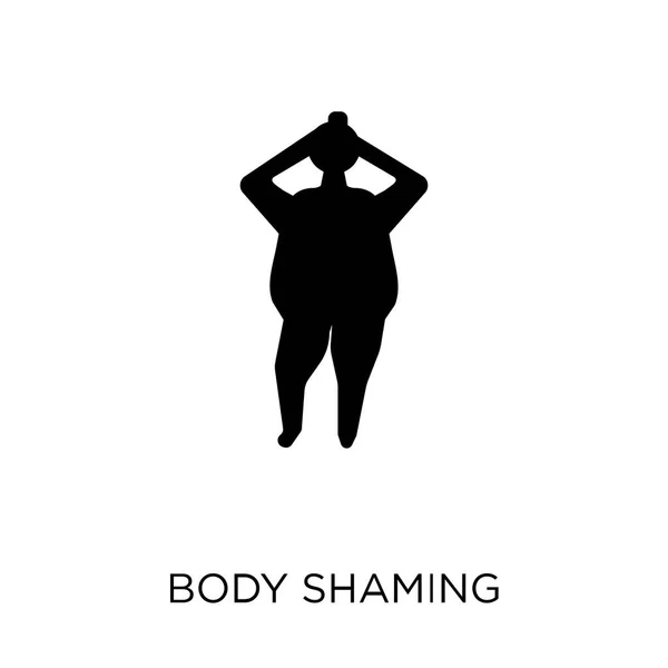 Corps Honteux Icône Body Shaming Symbole Design Collection Hygiène Illustration — Image vectorielle