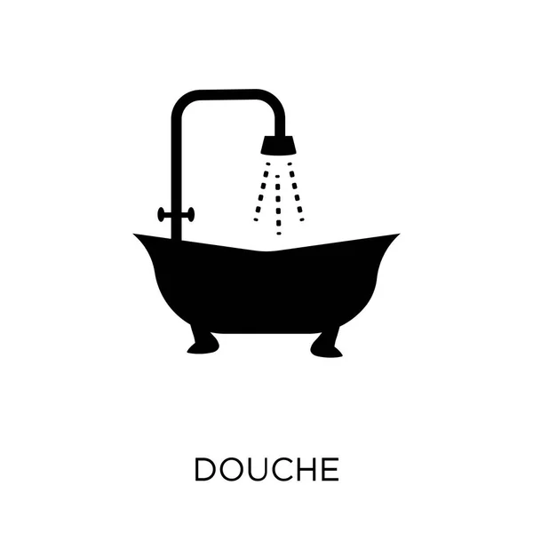 Douche Ikone Duschsymboldesign Aus Der Hygiene Kollektion Einfache Elementvektorabbildung Auf — Stockvektor