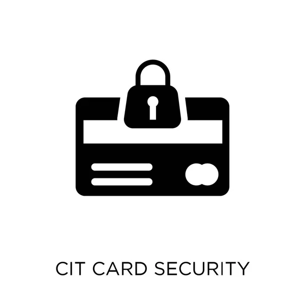 Icona Sicurezza Della Carta Credito Progettazione Simbolo Sicurezza Della Carta — Vettoriale Stock