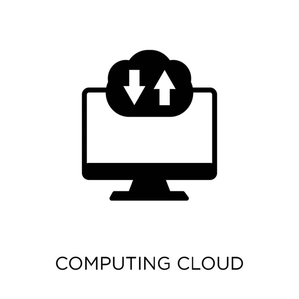 Computing Cloud Icon Computing Cloud Symboldesign Aus Der Netzwerksammlung Einfache — Stockvektor