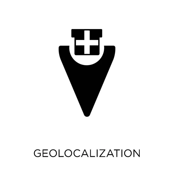 Icono Geolocalización Diseño Símbolos Geolocalización Colección Maps Locations Ilustración Simple — Vector de stock