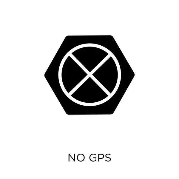 Geen Gps Pictogram Geen Gps Symbool Ontwerp Uit Collectie Van — Stockvector