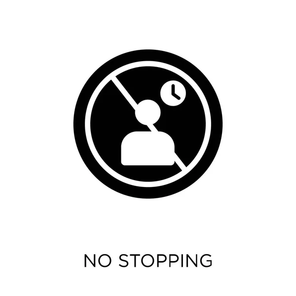 Stopping Icon Stopping Symbol Design Maps Locations Collection Simple Element — Stock Vector