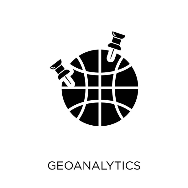 Icono Geoanalytics Diseño Símbolos Geoanalytics Colección Maps Locations Ilustración Simple — Vector de stock