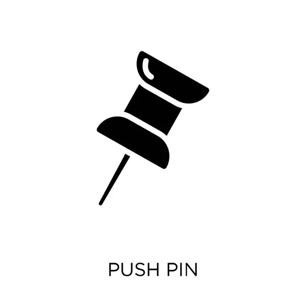 Push pin icon. Push pin symbol design from Maps and locations collection. Simple element vector illustration on white background.