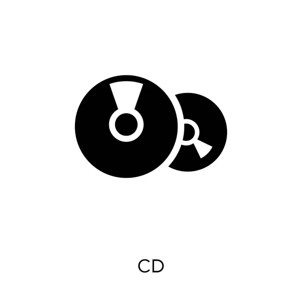 Ikona Disku Symbol Design Hudební Sbírky Jednoduchý Prvek Vektorové Ilustrace — Stockový vektor