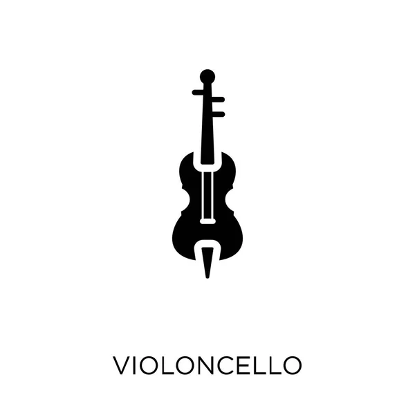 Cello Pictogram Cello Symbool Ontwerp Uit Muziekcollectie Eenvoudig Element Met — Stockvector