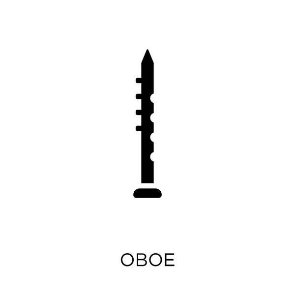 Obua Simgesi Obua Sembolü Tasarım Müzik Koleksiyonundan Basit Öğe Vektör — Stok Vektör