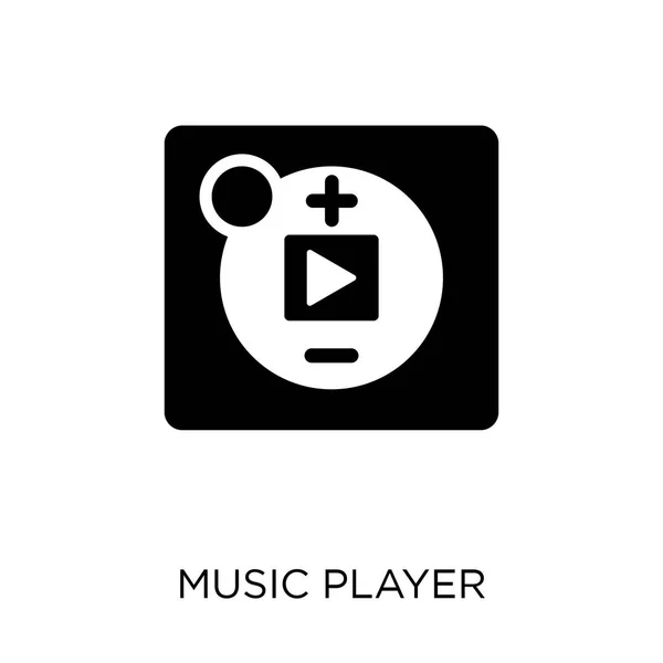 Music Player Ikonen Musik Spelaren Symbol Design Från Musiksamling Enkelt — Stock vektor