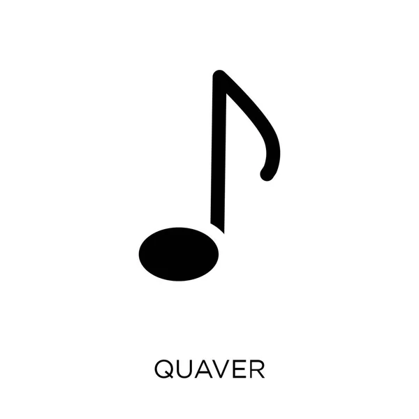 Icône Quaver Design Symbole Quaver Collection Musique Illustration Vectorielle Élément — Image vectorielle