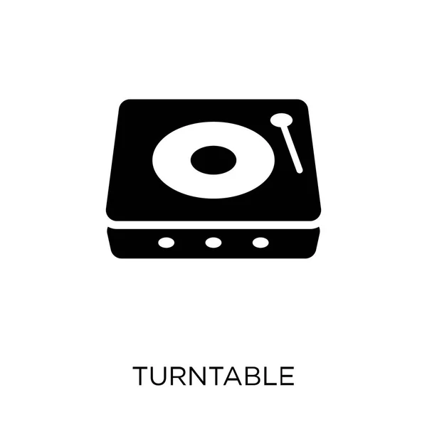 Icône Table Tournante Design Symboles Table Tournante Collection Music Illustration — Image vectorielle