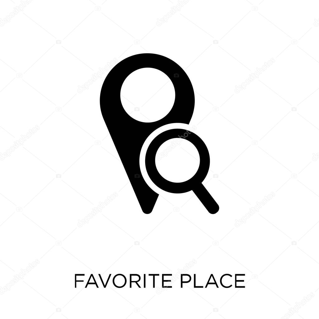 Favorite Place icon. Favorite Place symbol design from Maps and locations collection. Simple element vector illustration on white background.