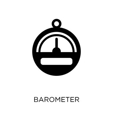 Barometre simgesi. Barometre sembolü tasarım deniz koleksiyonundan. Basit öğe vektör çizim beyaz arka plan üzerinde.