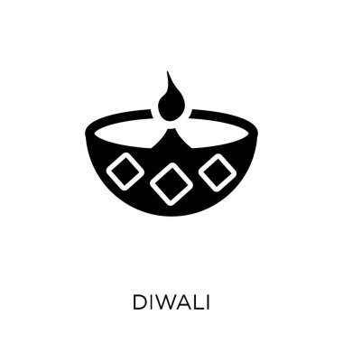 Diwali simgesi. Diwali sembolü tasarım din koleksiyonundan. Basit öğe vektör çizim beyaz arka plan üzerinde.