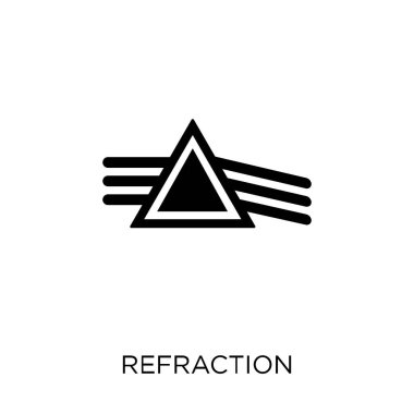 Kırılma simgesi. Kırılma sembolü tasarım bilim koleksiyonundan. Basit öğe vektör çizim beyaz arka plan üzerinde.