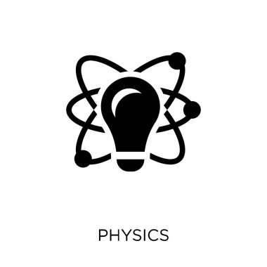 Fizik simgesi. Fizik sembolü tasarım bilim koleksiyonundan. Basit öğe vektör çizim beyaz arka plan üzerinde.