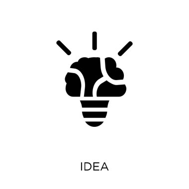 Fikir simgesi. Fikir sembolü tasarım başlangıç koleksiyonundan. Basit öğe vektör çizim beyaz arka plan üzerinde.