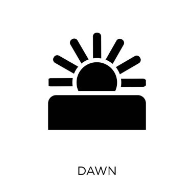 Şafak simgesi. Simge tasarım hava koleksiyonundan şafak. Basit öğe vektör çizim beyaz arka plan üzerinde.