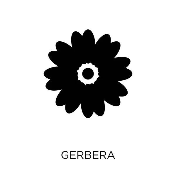Icono Gerbera Diseño Símbolo Gerbera Colección Nature Ilustración Simple Del — Vector de stock