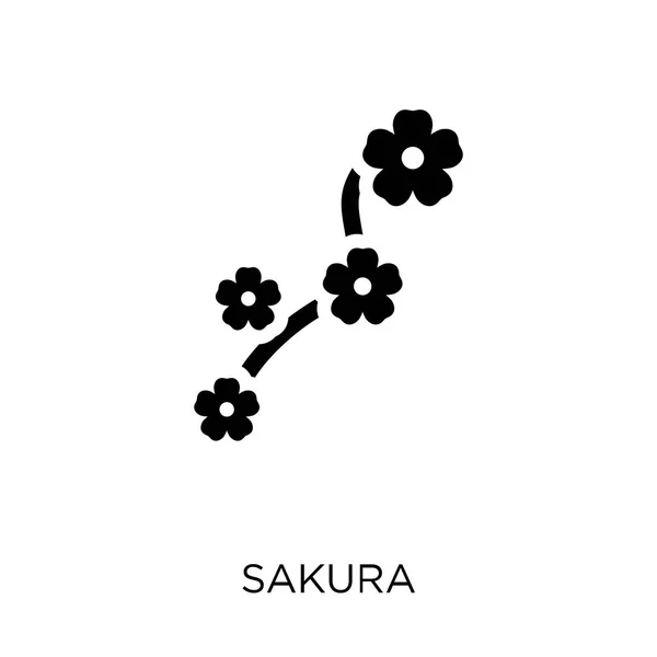 Icône Sakura Sakura Symbole Design Collection Nature Illustration Vectorielle Élément — Image vectorielle