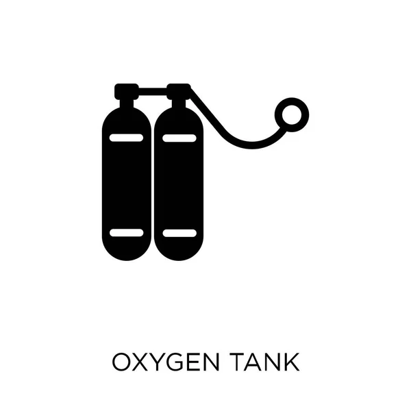 Icono Del Tanque Oxígeno Diseño Del Símbolo Del Tanque Oxígeno — Vector de stock
