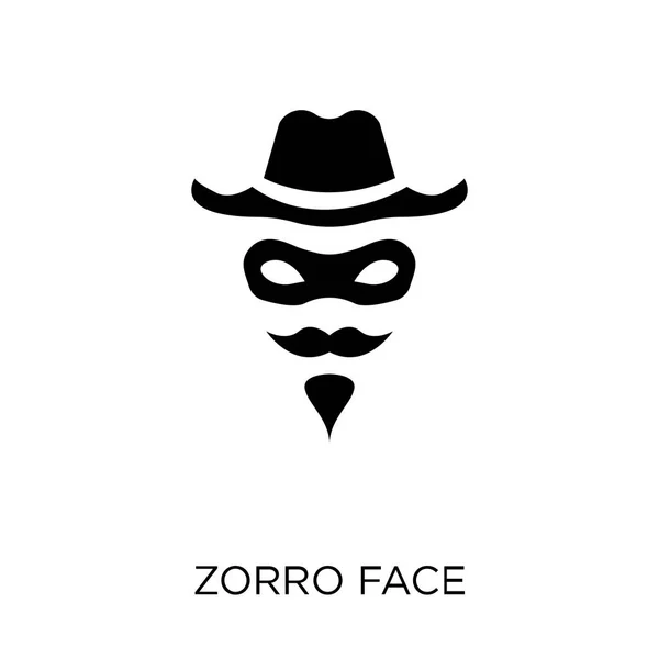 Zorro Gesicht Symbol Zorro Face Symbol Design Aus Der Menschen — Stockvektor