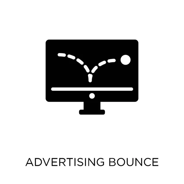 Publicité Icône Rebond Publicité Bounce Symbole Conception Collection Seo Illustration — Image vectorielle