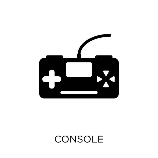 Icono Consola Diseño Símbolo Consola Colección Programming Ilustración Simple Del — Vector de stock