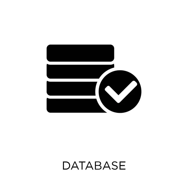 Ícone Base Design Símbolo Banco Dados Coleção Programação Ilustração Vetorial —  Vetores de Stock