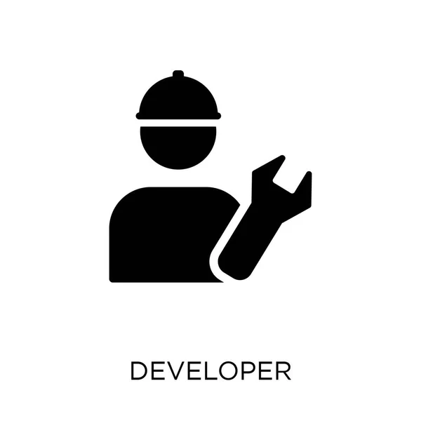 Developer Icon Developer Symbol Design Programming Collection Simple Element Vector — Stock Vector