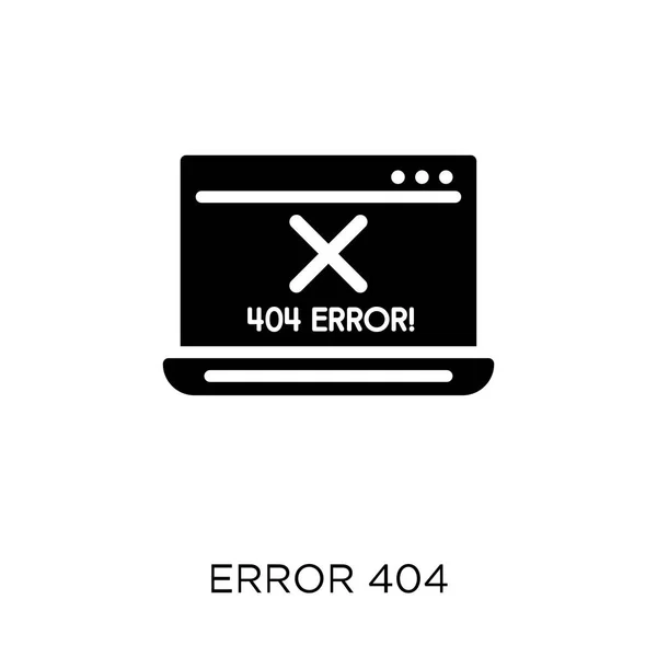 Erreur 404 Icône Erreur Conception Symbole 404 Collection Programmation Illustration — Image vectorielle