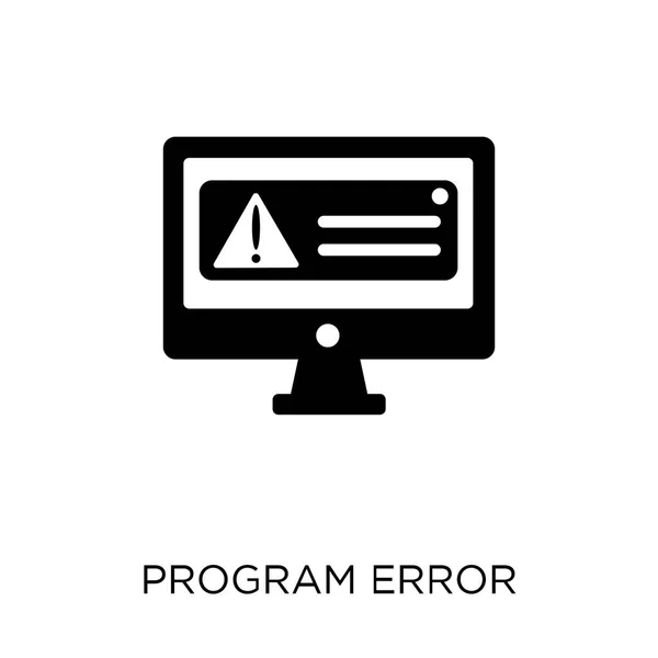 Icono Error Del Programa Diseño Del Símbolo Error Del Programa — Archivo Imágenes Vectoriales