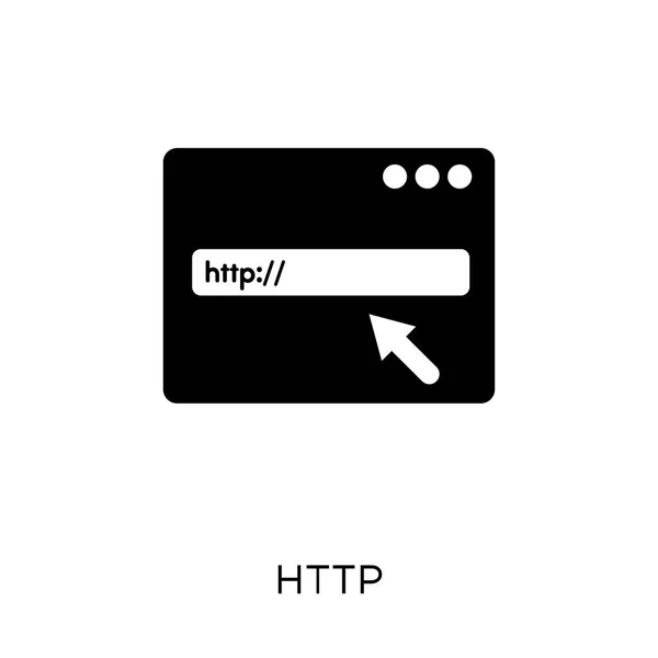 Http 来自编程集合的 Http 符号设计 简单的元素向量例证在白色背景 — 图库矢量图片