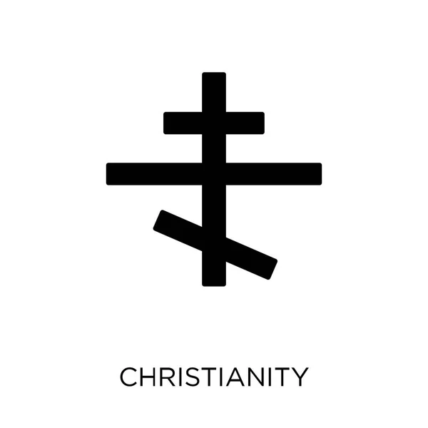 キリスト教のアイコン 宗教コレクションからキリスト教シンボル デザイン 白い背景の上の単純な要素ベクトル図 — ストックベクタ