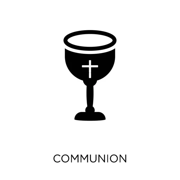 Ikona Komunii Projekt Symbol Komunii Kolekcji Religii Element Prosty Wektor — Wektor stockowy
