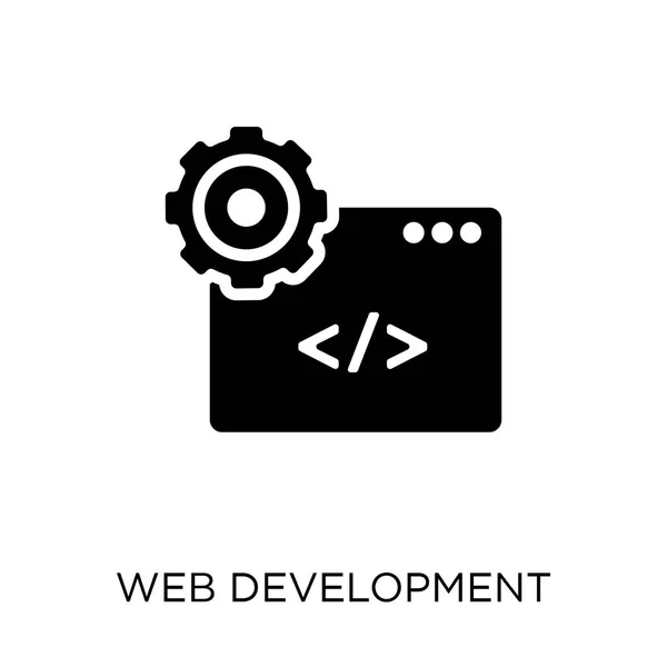 Icono Desarrollo Web Diseño Símbolos Desarrollo Web Colección Seo Ilustración — Vector de stock