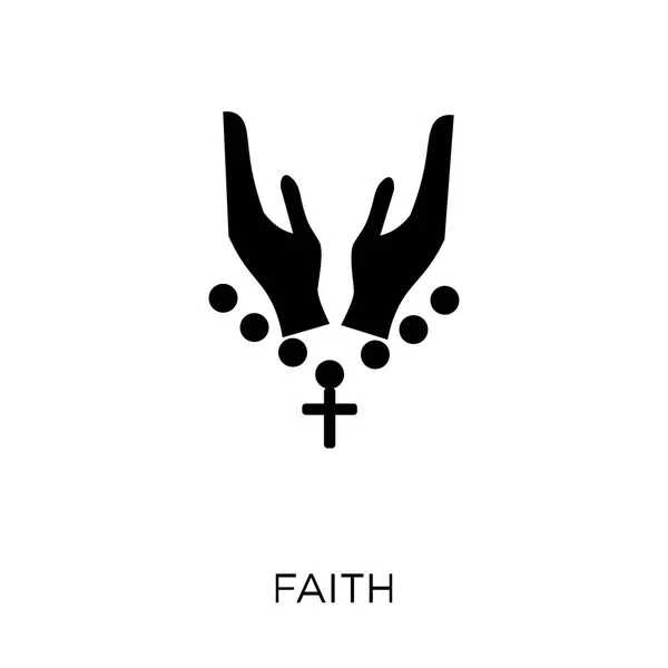 Ікона Віри Дизайн Символів Віри Колекції Релігії Прості Елементи Векторні — стоковий вектор