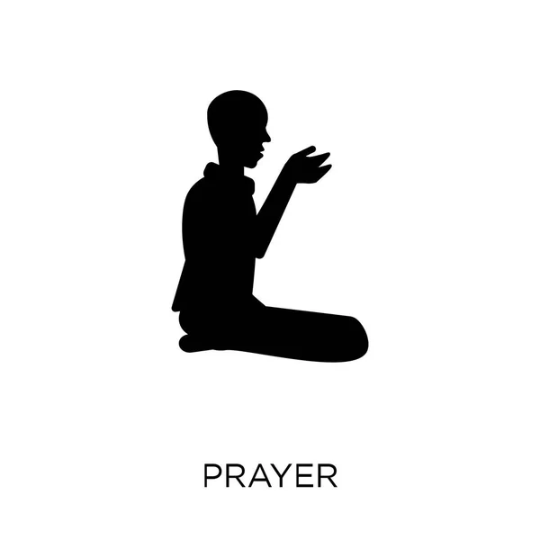 Ikona Modlitwy Projekt Symbol Modlitwy Kolekcji Religii Element Prosty Wektor — Wektor stockowy