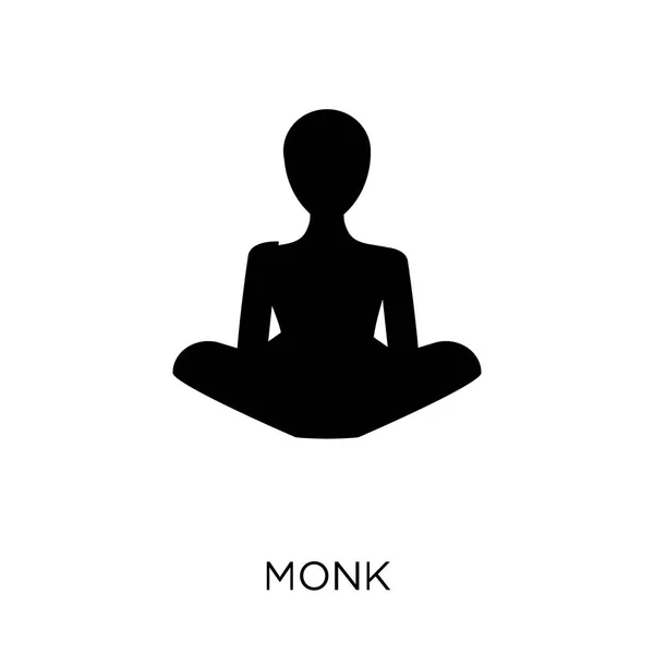 Monk Icon Monk Symbol Design Religion Collection Simple Element Vector — Stock Vector