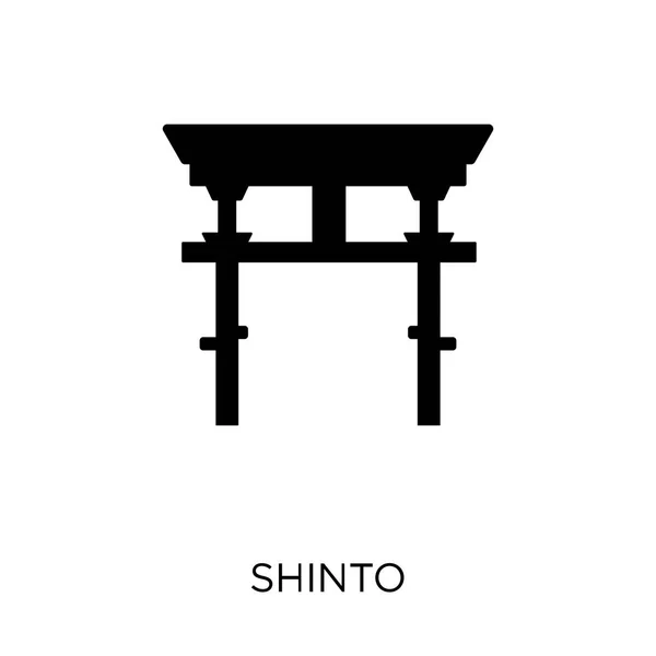 Icône Shinto Symbole Shintoïste Collection Religion Illustration Vectorielle Élément Simple — Image vectorielle