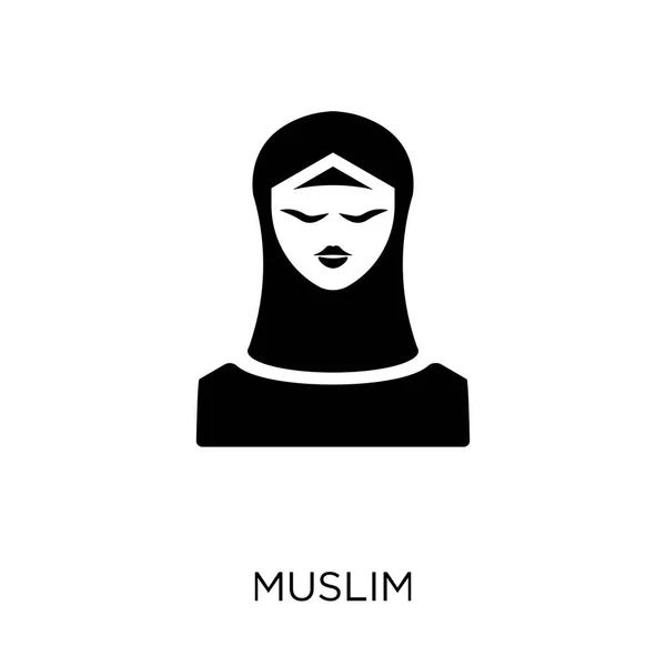 Muslimische Ikone Muslimisches Symboldesign Aus Der Religionssammlung Einfache Elementvektorabbildung Auf — Stockvektor