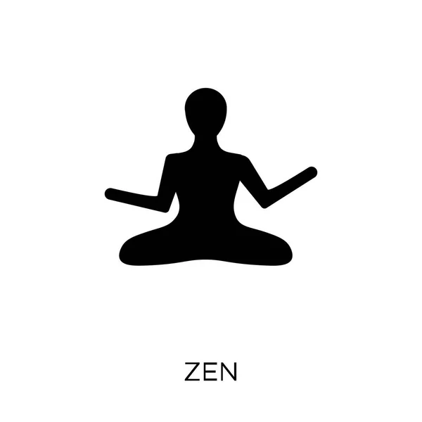 禅宗图标 禅宗符号设计来自宗教收藏 简单的元素向量例证在白色背景 — 图库矢量图片